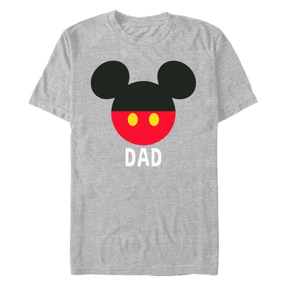 Men's Mickey & Friends Dad Logo Graphic Tee Athletic Heather 3X Large