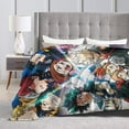 thumbnail image 4 of My Hero Academia Blanket, Anime Throw Blanket For Couch Sofa Bed, Soft Cozy Lightweight Warm Flannel Blanket, Home Decor, Anime Gifts For Boys Girls Kids Teens, 80"X60", 4 of 9