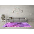 thumbnail image 3 of Ahgly Company Indoor Rectangle Patchwork Purple Transitional Area Rugs, 8' x 10', 3 of 4