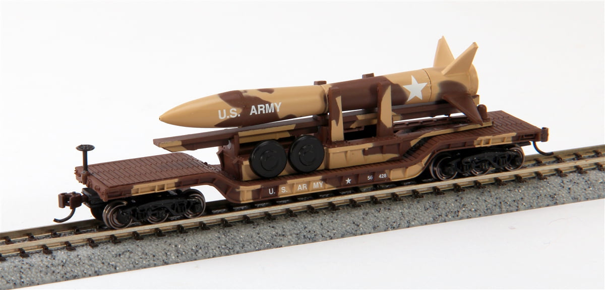 Bachmann Industries 52 Center Depressed Flat Car with Missile