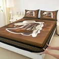 thumbnail image 3 of jejeloiu Brpwn Cowboy Boots Bed Sheets,Rustic Cowhide Pattern King Sheets,Cabin Farmhouse Sheet Set For Boys Girls,Breathable Home Decor,4-Piece, 3 of 7