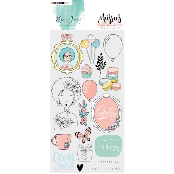 Karin Joan Rub on Autocollant Collection Missees 110x210mm nr.04