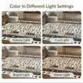 thumbnail image 7 of ODIKA 4'x6' Washable Area Rug Non-Slip, Chair-Friendly, Flatwoven Spotted Cow Grid Icon Motifs Boneless Couch Cowboy Hid Print Flowing Dynamic for Home Office, Under Desk, 7 of 7