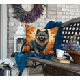 thumbnail image 2 of Carolines Treasures DAC1053PW1818 18 x 18 in. Unisex Keeshond Fall Fabric Decorative Pillow, 2 of 5