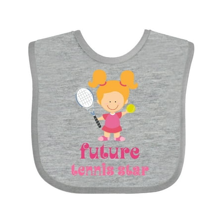 

Inktastic Future Tennis Star Girl Gift Baby Girl Bib