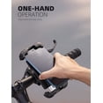 thumbnail image 6 of Lamicall Bike Phone Holder, Motorcycle Phone Mount, Quick Install Handlebar Clips Phone Holder for Bike Motorcycle Fits Apple and Android 4.7" - 6.8" Cell Phones - BP03 Black, 6 of 8