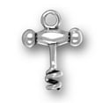 thumbnail image 1 of Sterling Silver 20" 1.2mm Box Chain 3D Cork Screw Pendant Necklace, 1 of 2