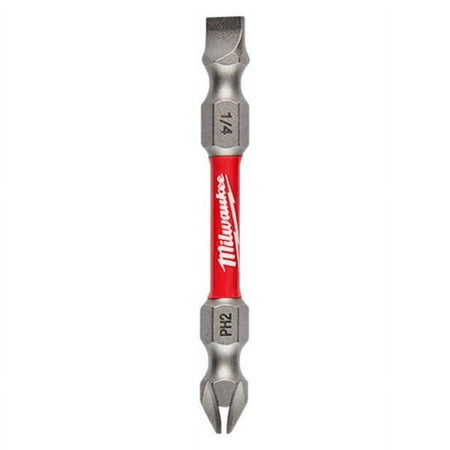 UPC: 0045242474776 | Milwaukee 48-32-4310 – #2 Phillips/1/4  Slotted SHOCKWAVE Double-End Power Bit