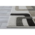 thumbnail image 3 of Handcraft Rugs Modern Quality Area Rugs Contemporary Geometric Frames Rug.Black/Grey/White., 3 of 3