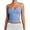 Sky Blue, variant on Women’s Scoop Neck Adjustable Strap Sleeveless Tank Top Soft Stretchy Fitted Camisole Basic Layering Shirt for Daily Wear