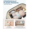 thumbnail image 3 of Neceser de maquillaje BAGSMART para viaje, negro, para mujer, 3 of 7