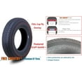 thumbnail image 4 of Free Country Trailer Tire Wheel Assembly ST185/80R13 8-Ply D 99N 5 Lug on 4.5" PCD White Spoke Rim, 4 of 7