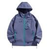 thumbnail image 1 of WRKEKC Manteau Coupe-Vent Imperméable pour Homme, Imperméable à Capuche avec Capuche Amovible, Résistant aux Tempêtes, Fermeture Éclair Intégrale, Extérieur, Randonnée, Coquille, Ourlet à Cordon, 1 of 8