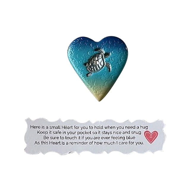 Halloween Decorations Outdoor Pocket Heart | Prayer Heart | Small Clay Heart Hold | Inspirational Gift | Contains Love Hug Message Pocket Heart For Comfort And