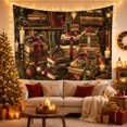 thumbnail image 3 of Vintage Armchair and Books Tapestry Wall Hanging, 3 of 7