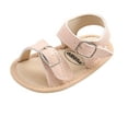 thumbnail image 2 of LoyisViDion Toddler Shoes Clearance Baby Boys Girls Sandals Soft Shoes Non-Slip Rubber Sole Summer Flat Walking Shoes Pink 12-18 Months, 2 of 9