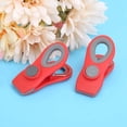 thumbnail image 5 of 2pcs Chip Clips, Mini Portable Bag Clips Food Sealing Magnetic Clips Bag Clips for Food Antiskid Wave Shaped Climping Mouth High Elastic Carbon Steel(red), 5 of 5