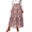 C-Pink Floral, variant on UVN Skirts for Women Summer Chiffon Pleated A-Line Long Skirt Elastic High Waist Swing Tiered Boho Beach Floral Print Maxi Skirts