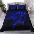 thumbnail image 1 of Juego de Cama Vikingo Raven Vegvisir Tattoo Versión Azul Juego de Cama RLT12, 1 of 5
