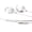 3 5 interfaces-White, variant on Secure Hook In Ear Corded Headphones With Builtin Mic For Sports Silicone Ear Tips Universally 3.5mm/Type C Port