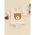thumbnail image 5 of Baby Summer Romper Cute Bear Print Short Sleeve Newborn Jumpsuit for Toddler Boy Girls Cute Clothes, 5 of 10
