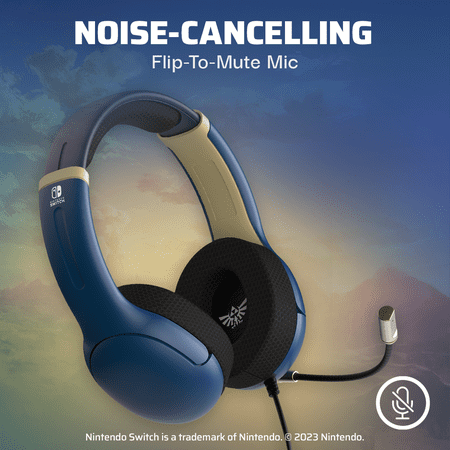 PDP - AIRLITE Wired Gaming Headset For Nintendo Switch, Nintendo Switch - OLED Model, & Nintendo Switch Lite - Brave Blue
