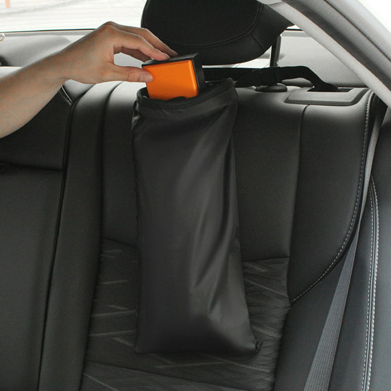  Tartan Coffee Brown Plaid Car Trash Can for Back Seat  Waterproof Vehicle Odor Blocking Hanging Trash Bag for SUV, Minivan, &  Truck Clean : Automotive
