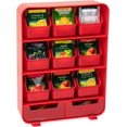 thumbnail image 1 of Mind Reader Tea Bag Organizer, Tea Station Organizer, Countertop Storage, Kitchen, Plastic, 26L x 8.3W x 34.9H cm, Red, 1 of 5