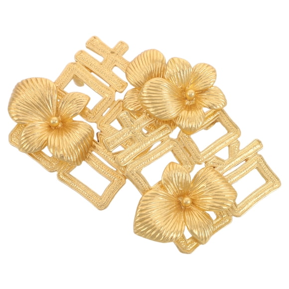 OUNONA 2Ud Floral Dorado Para Con Símbolo De Felicidad Y