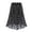 Black, variant on Vedolay Midi Skirts Women's Vintage Knee Length Flare Floral A Line Pleated Skirt,White 5XL