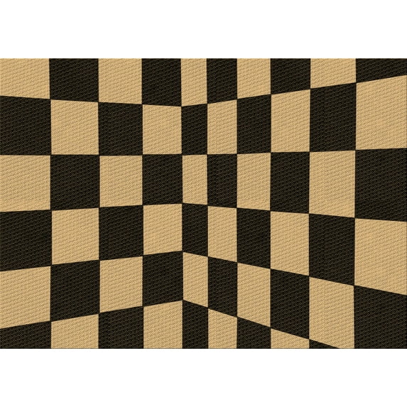 Ahgly Company Indoor Rectangle Patterned Midnight Gray Area Rugs, 7' x 10'