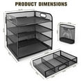 thumbnail image 3 of PHANCIR 4-Tier Desk Organizer, New Office Supplies, Metal Desktop File Organizer & Storage, 1 Pack, 3 of 7