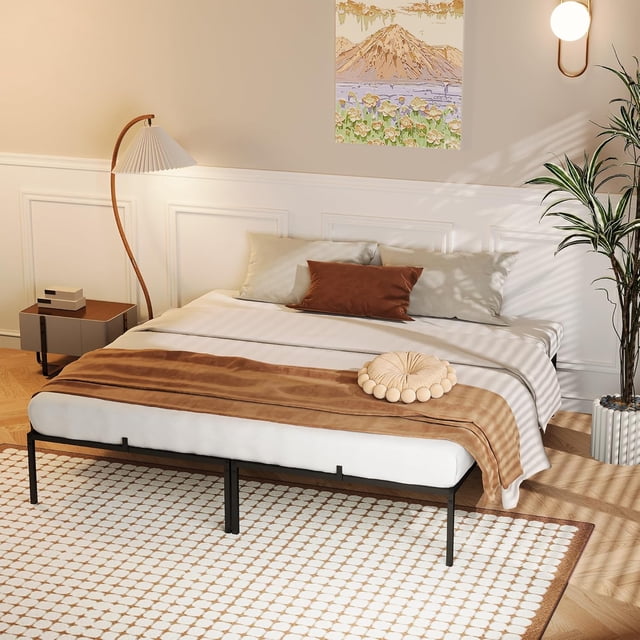 Eastvita Queen - Size Bed Frame Easy to Assemble/Noise - Free