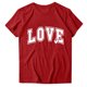 thumbnail image 2 of RKSTN Valentine's Day Gift Women's Cotton T Shirts Oversized Crewneck Valentine Printed Short Sleeve Shirt Pullover Top Womens Casual Graphic Print Round Neck Plus Size Loose Comfy Summer Tee Shirt, 2 of 8