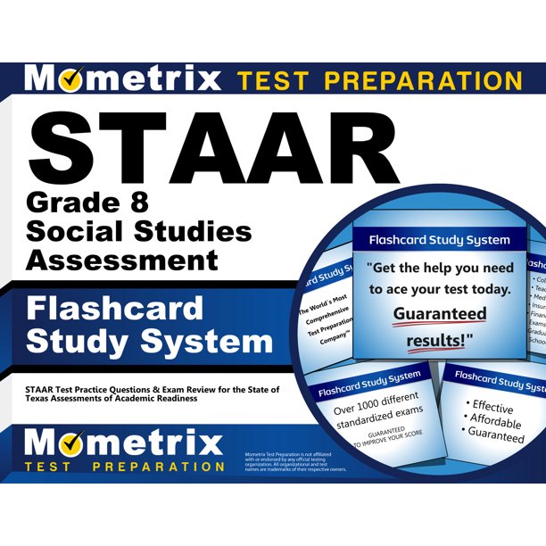 Staar Grade 8 Social Studies Assessment Flashcard Study System Staar Test Practice Questions