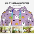 thumbnail image 6 of Hoodies for Women - pumpkin halloween ghost Comfrt Colour Drawstring Women'S Fashion Hoodies & Sweatshirts, Fall Outfits Clothes for Women 2024 Pullover with Kangaroo Pocket, 6 of 7