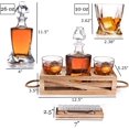 thumbnail image 2 of Whiskey Decanter Gift Set - Husband Birthday Gifts Chilling Rocks Stones Scotch Bourbon Holder – 2 Whiskey Glasses - Perfect Whiskey Decanter Set for Scotch Alcohol Bourbon Gift for Men Dad Boyfriend, 2 of 5