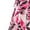 Pink Burst Abstract Leaf, variant on Women's Plus Size Petite Anywear Reversible Crisscross V-Neck Maxi Dress