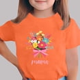 thumbnail image 2 of Zpanxa T-Shirts pour Tout-Petites Fille Imprimé Fête des Mères Col Rond Manches Courtes Haut Polyester Spandex 9-10 Ans, 2 of 5