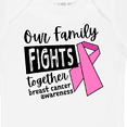 thumbnail image 4 of Inktastic Our Family Fights Together Breast Cancer Awareness Boys or Girls Baby Bodysuit, 4 of 5
