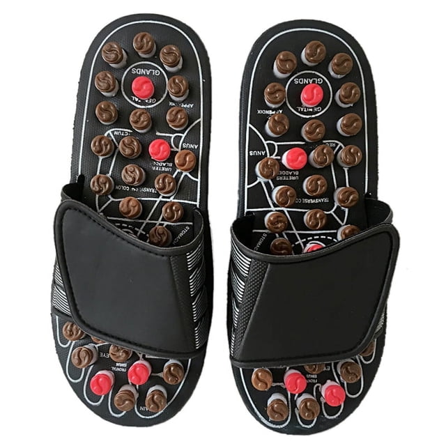 Zapatillas de reflexología, terapia magnética, masaje, culturismo, estimulación de puntos de acupuntura, zapatos negros de Tai Chi, tallas 40-41