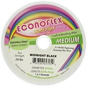 Soft Flex Econoflex Wire 7-Strand Medium (.019) 30ft/Pkg-Midnight Black