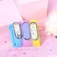 thumbnail image 4 of Reloj electrónico con 3 luces LED y pegatinas de dibujos animados para estudiantes, moderno, táctil, resistente al agua, 4 of 5