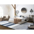 thumbnail image 3 of SAFAVIEH Striped Kilim Amina Striped Cotton Area Rug, Grey/Blue, 8' x 10', 3 of 12