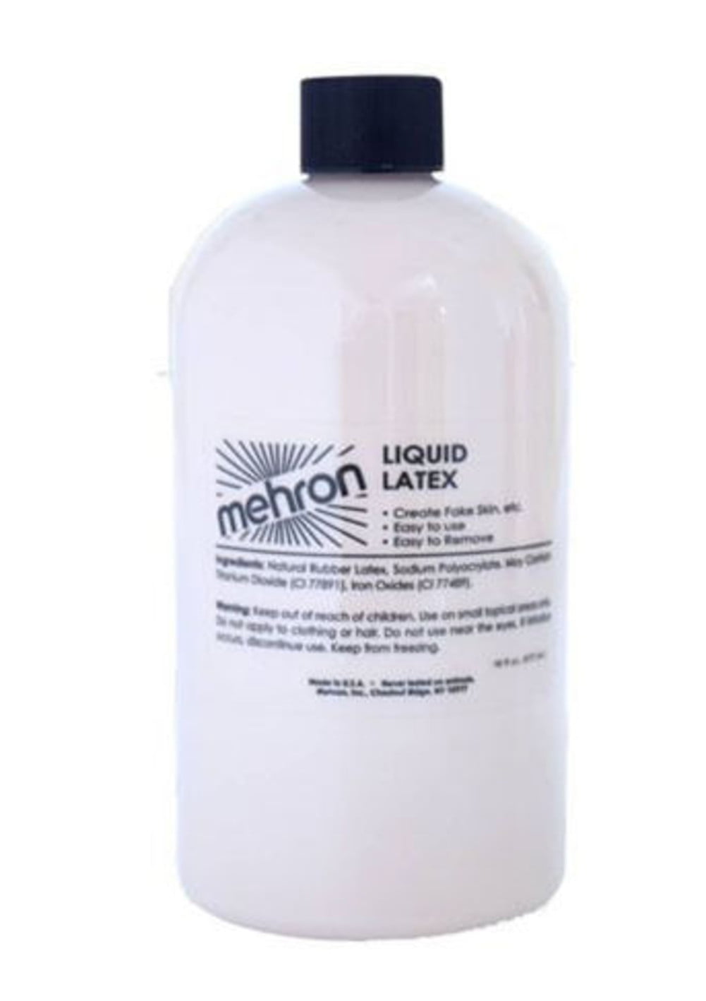 Mehron – Látex líquido para maquillaje (4.5 oz) (color carne clara