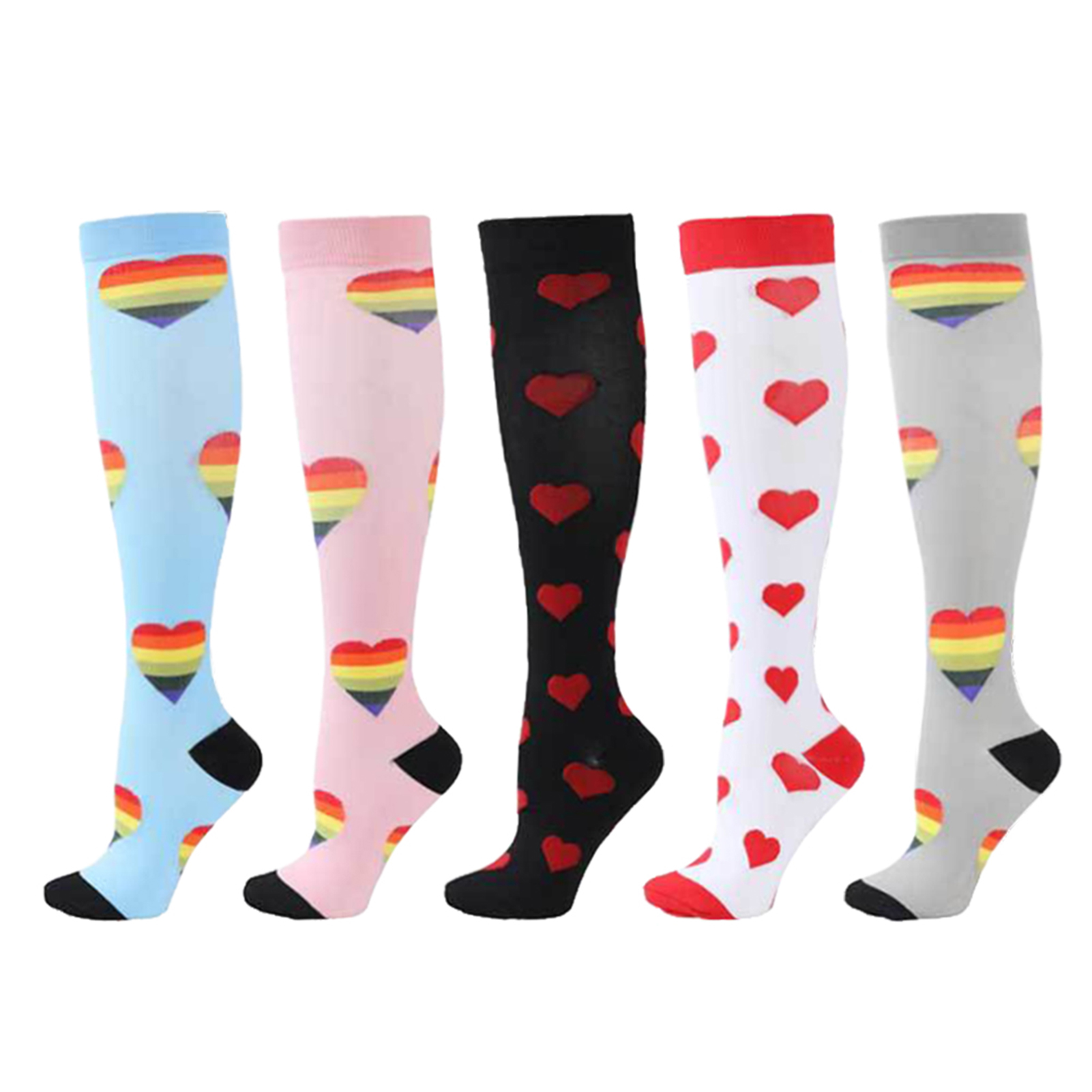 Outdoor Cycling Breathable Marathon Quick Dry Running Compression Socks a Pair