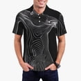 thumbnail image 1 of Fotbe Geometric Lines Dog Art Camiseta Polo de Golf para Hombre con Estampado – Camisa Deportiva Transpirable con Cuello Abotonado-Medium, 1 of 6