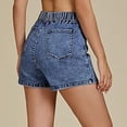 thumbnail image 6 of Jsaierl Women's Wrap-Front Denim Skort, High Waist Casual Jean Skirt-Shorts, Faux Wrap Style Skort for Everyday Wear, 6 of 6