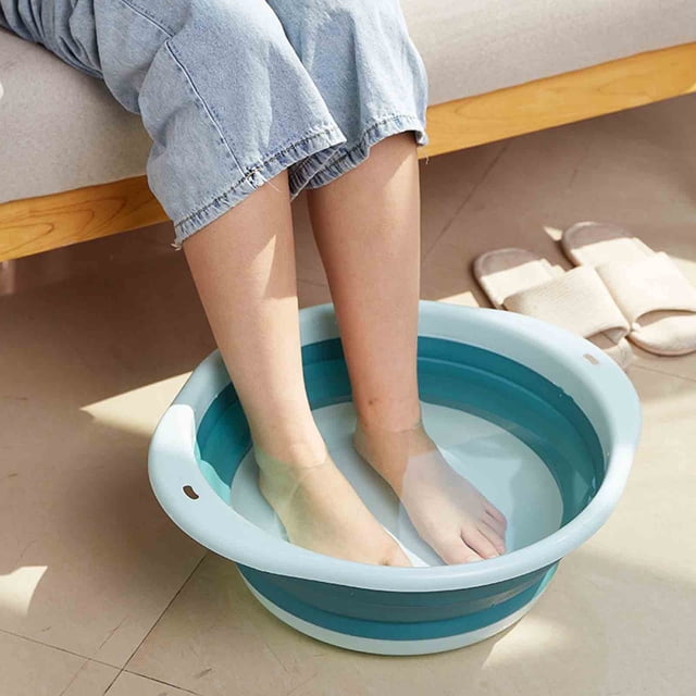 Lavabo de plástico, lavabo plegable de viaje, lavabo portátil para el hogar, lavadero