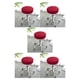 thumbnail image 1 of Toystoory Fácil instalación Poliéster Manualidades caseras Durabilidad Estilo Lavable No destiñe Elástico Fácil para barra Todoterreno Rojo Type2 NO2, 1 of 1